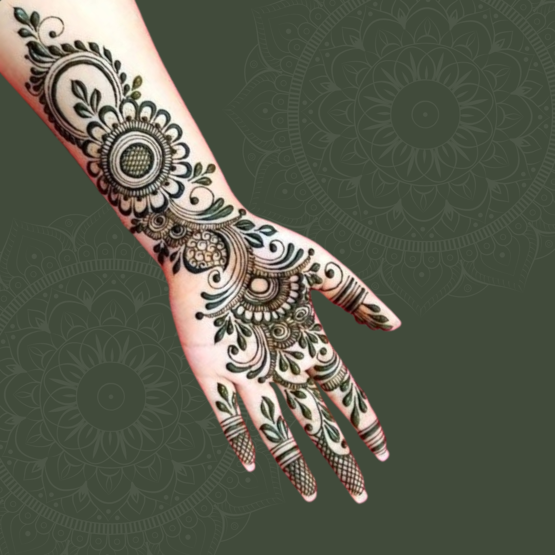 Delicate Floral Leafy Design